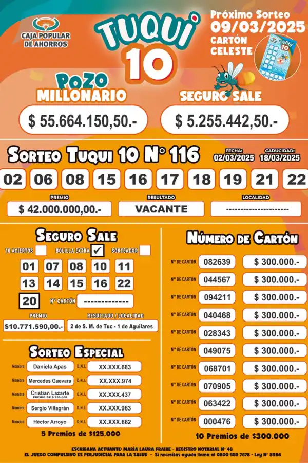 Tuqui 10: el pozo quedó vacante