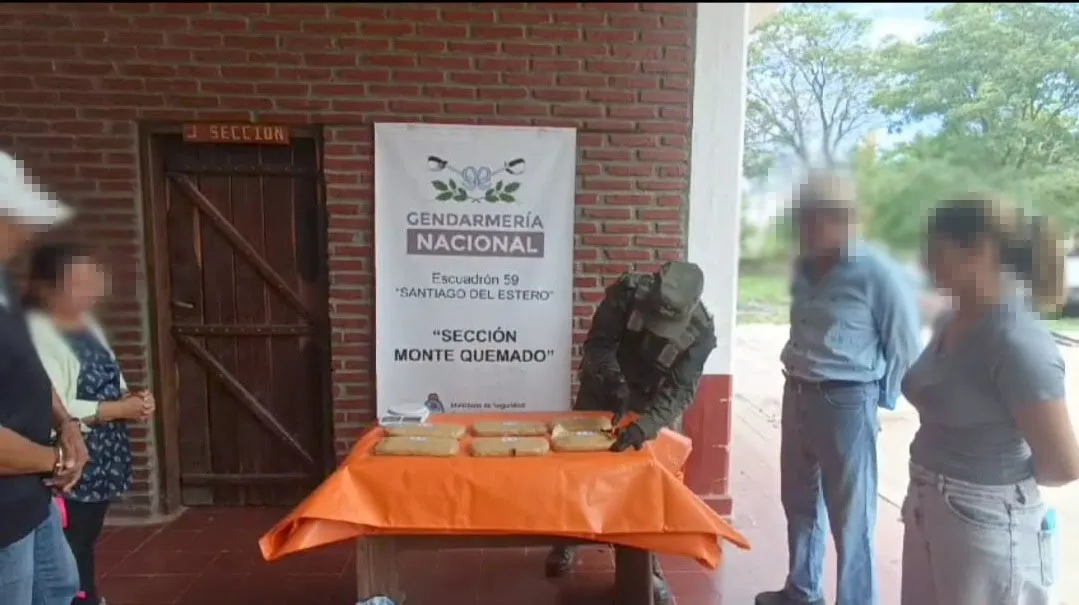 Santiago del Estero: pareja viajaba con 6 kilos de cocaína en un tour de compras