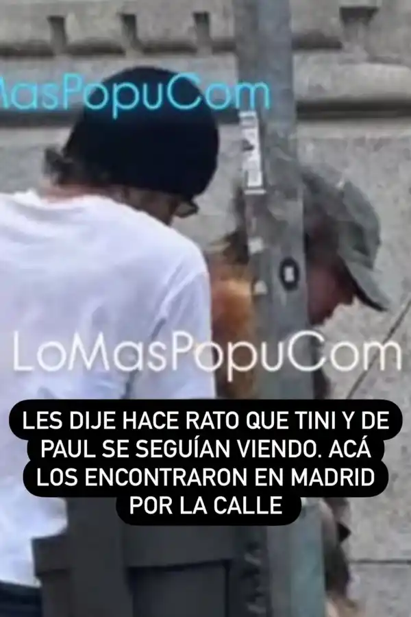 Tini Stoessel y Rodrigo de Paul en París. 