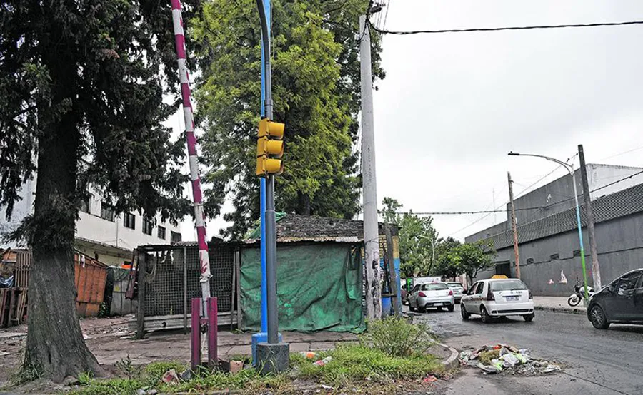 La esquina de Marco Avellaneda y avenida Sarmiento.