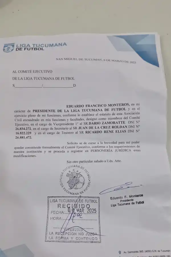 Darío Zamoratte vuelve a la cúpula de la Liga Tucumana: ¿qué rol ocupará?