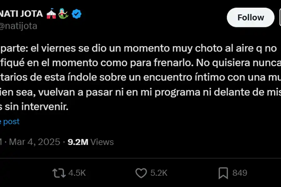 Lali Espósito se cansó de Nati Jota y Eial Moldavsky y tomó una decisión definitiva