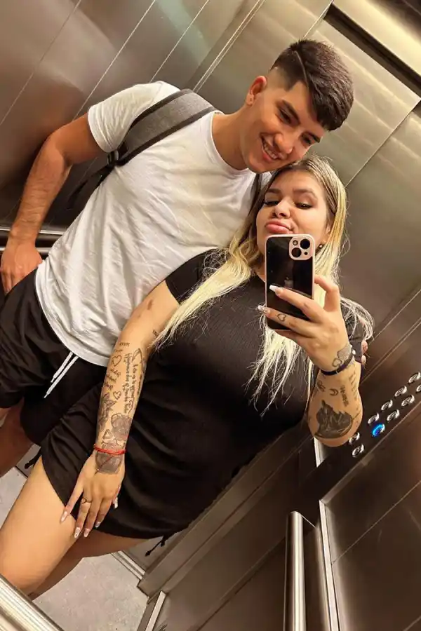 Morena Rial junto a Eric, su nuevo novio.