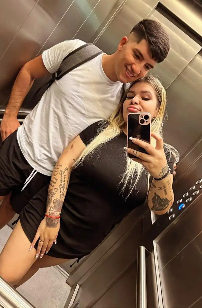 Morena Rial junto a Eric, su nuevo novio.