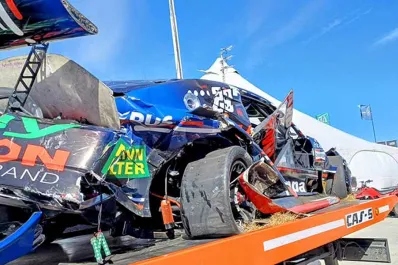 Duro accidente en el TC: dos pilotos fueron hospitalizados tras un fuerte impacto en El Calafate