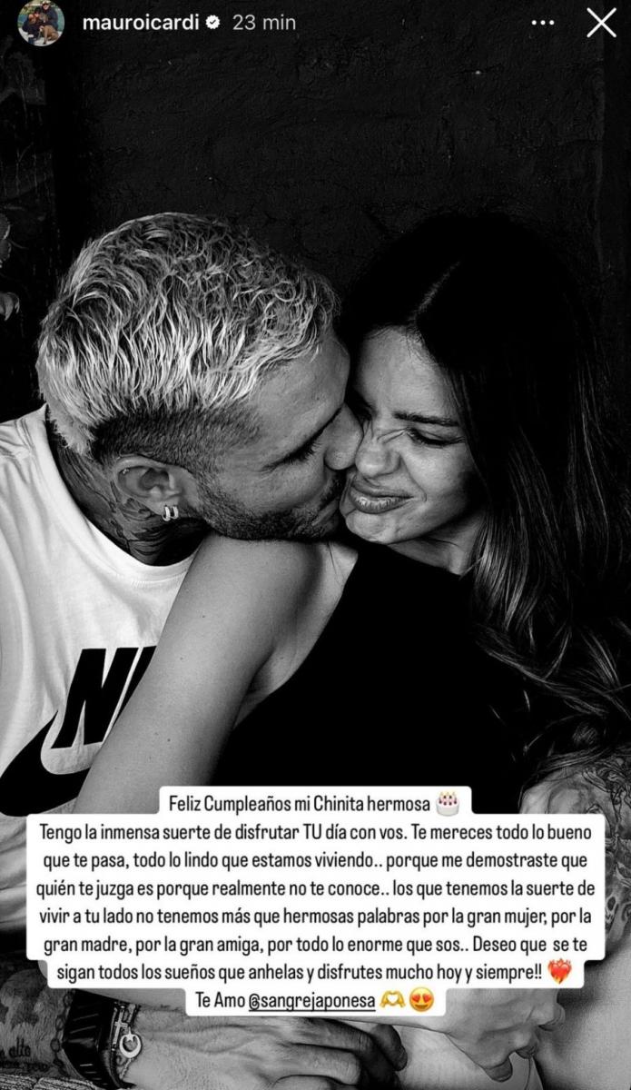 La historia de Mauro Icardi para saludar a la China Suárez.