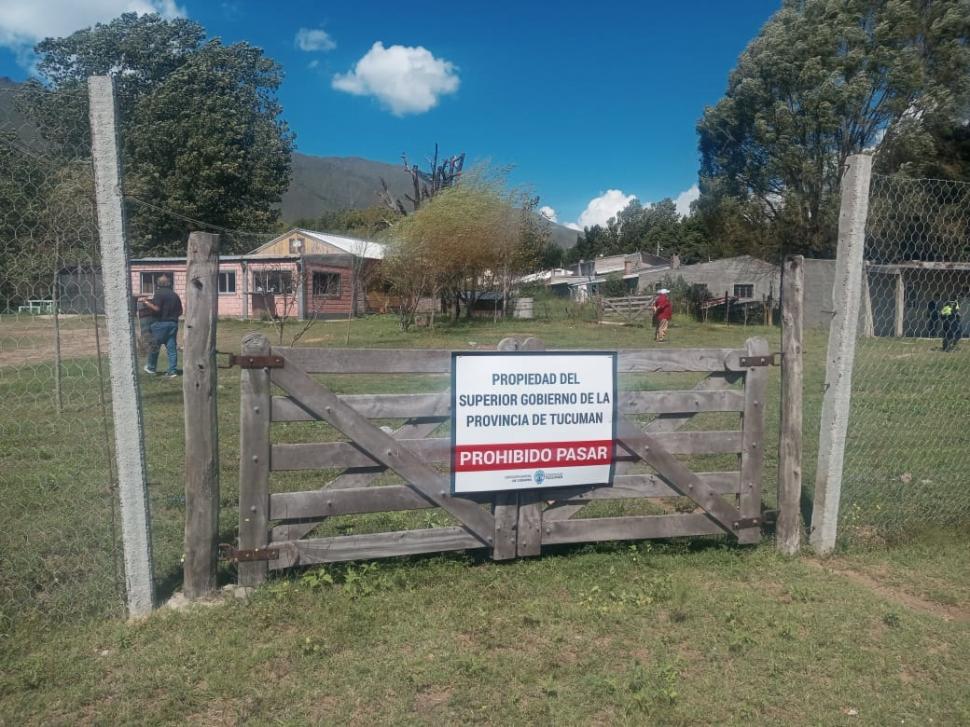 DESALOJO. La Provincia recuperó las tierras de un emprendimiento.