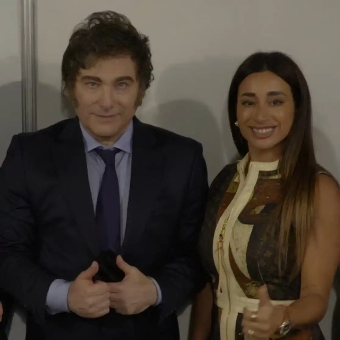 Javier Milei y Laura Belén Arrieta. FOTO  TOMADA DE X
