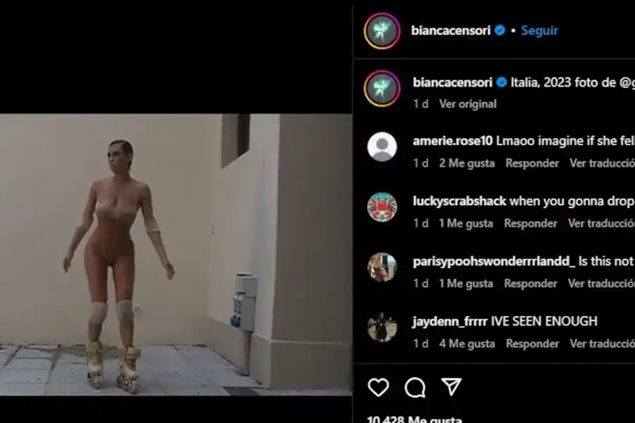 Bianca Censori eliminó las publicaciones anteriores de su Instagram para postear unas inusuales fotos.