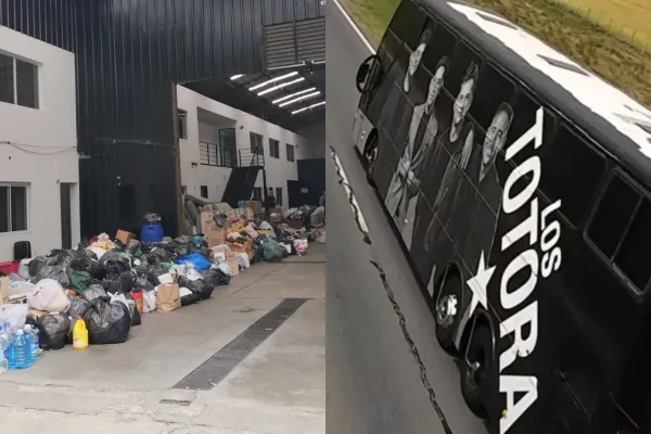 Masiva colecta: Los Totora llenaron el colectivo de su gira musical con donaciones para Bahía Blanca