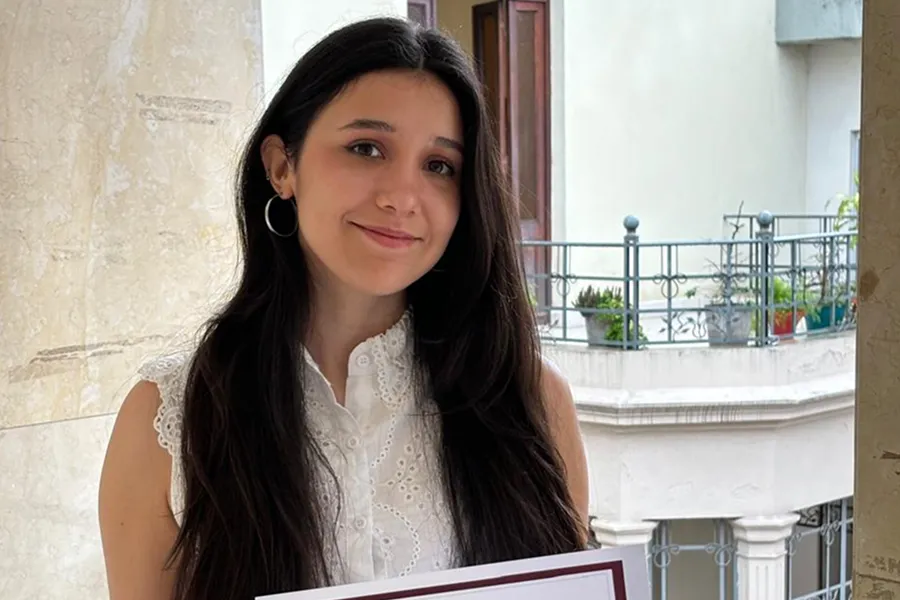 RECONOCIDA ESTUDIANTE. Emilse es una estudiante destacada de la Facultad de Derecho de la UNT. / EMILSE SALIM