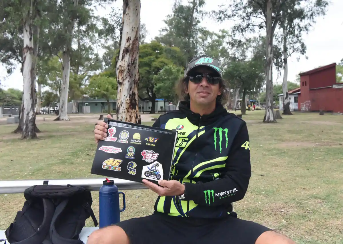 Ques viajó desde Posadas para llegar a Termas para presenciar la segunda fecha de Moto GP.