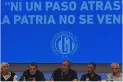 La CGT manifestó su rechazo ante los incidentes en el Congreso