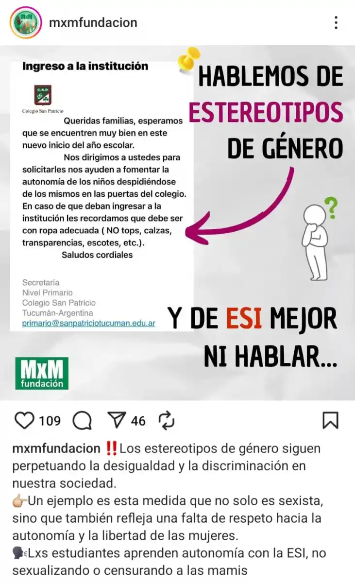 Ropa adecuada: el pedido de un colegio a los padres que abrió una discusión