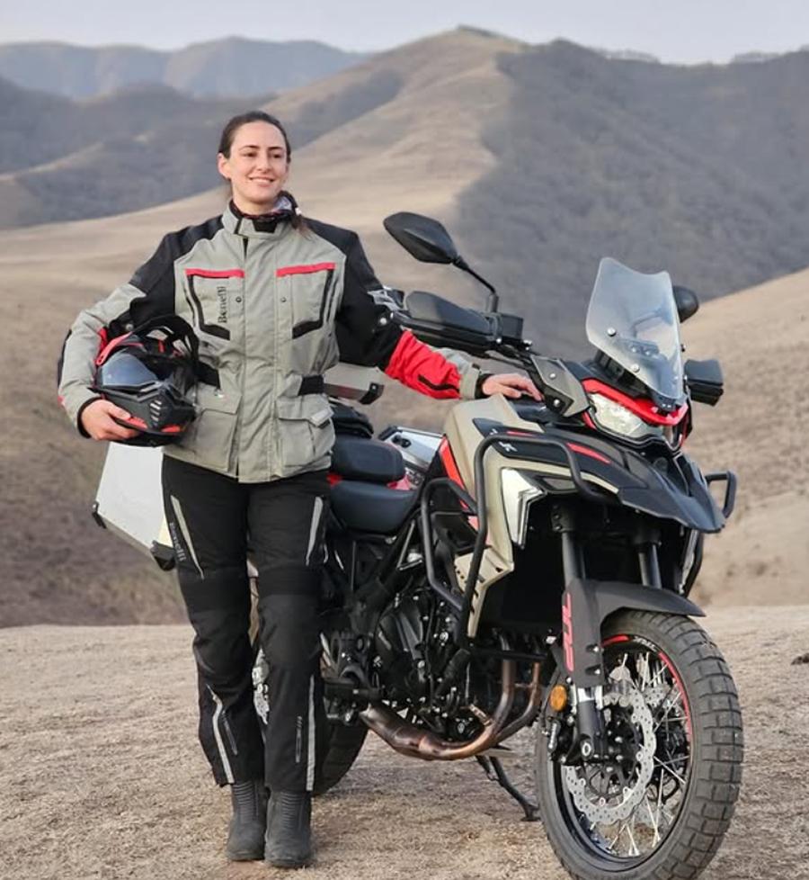 Virginia Guidetti es embajadora oficial de Benelli.