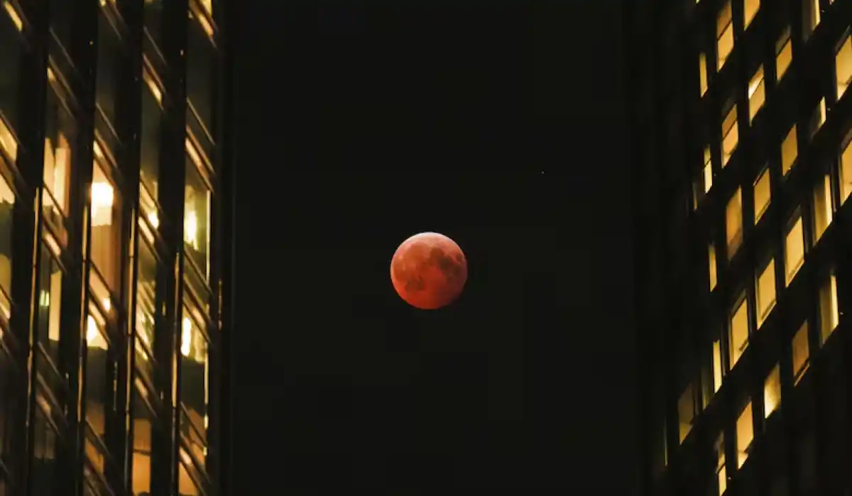 Así se vio el eclipse lunar en Chicago Kiichiro Sato - AP/La Nación