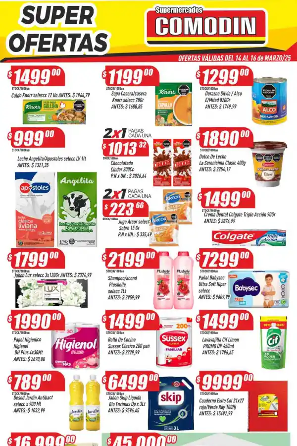 Aprovechá las ofertas de Supermercados Comodín