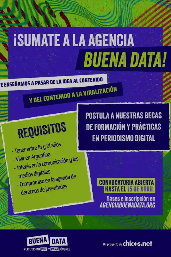 CONVOCATORIA ABIERTA. La agencia compartió la convocatoria en sus redes sociales. / INSTAGRAM @agencia.buenadata