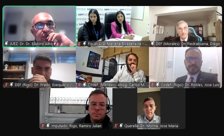 LA AUDIENCIA. El juez decidió que Morales siga detenido hasta fines de este mes.