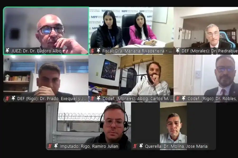 LA AUDIENCIA. El juez decidió que Morales siga detenido hasta fines de este mes.