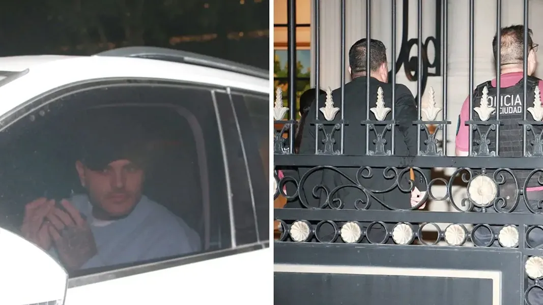 Icardi llegó a la casa de Wanda Nara para buscar a sus hijas pero debió intervenir la policía.