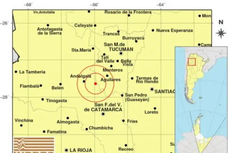 Un temblor sorprendió a los tucumanos en la noche del sábado