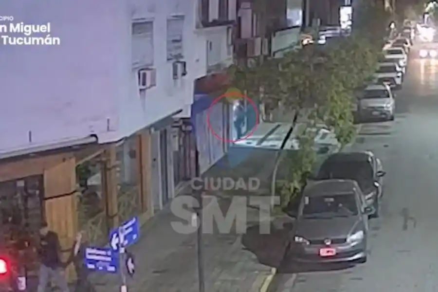 VIDEO. Las cámaras de seguridad captaron al delincuente tras el robo.