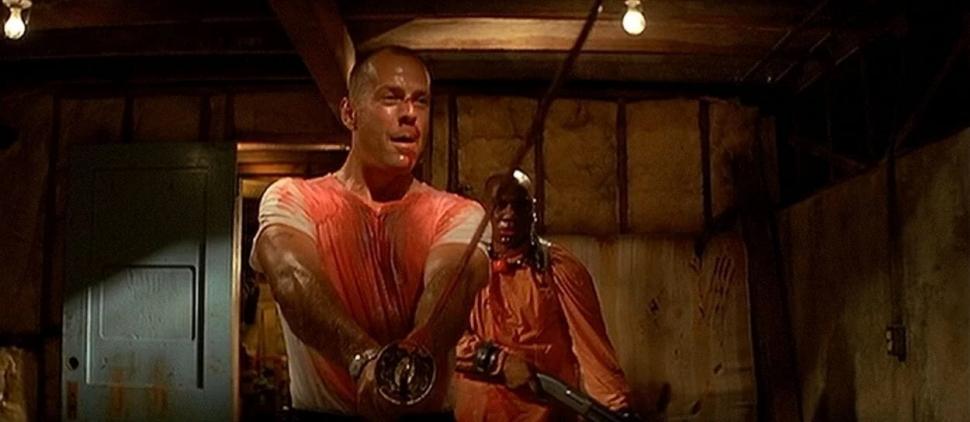 CON TARANTINO. Willis se dio el gusto de actuar en “Pulp fiction”.