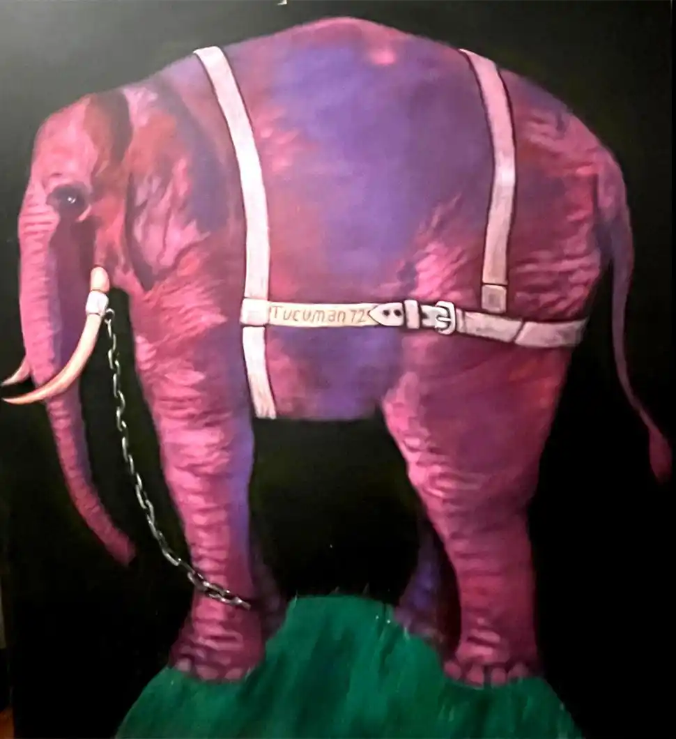 “ERNESTINA”. Un acrílico sobre tela de 1972 del afamado artista.