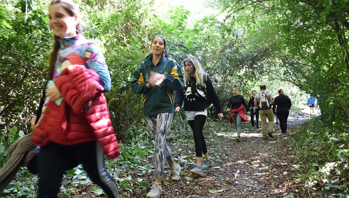 EXPLORANDO LA GEOGRAFÍA TUCUMANA. En acción, muchos descubrieron la belleza de los senderos.