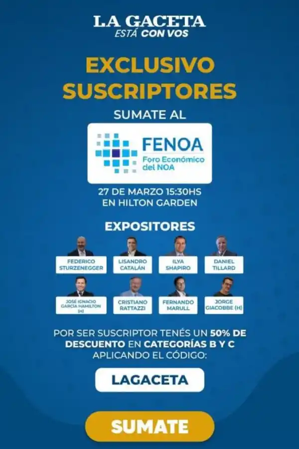 Fenoa 2025: conocé los beneficios exclusivos que tiene LA GACETA para sus suscriptores