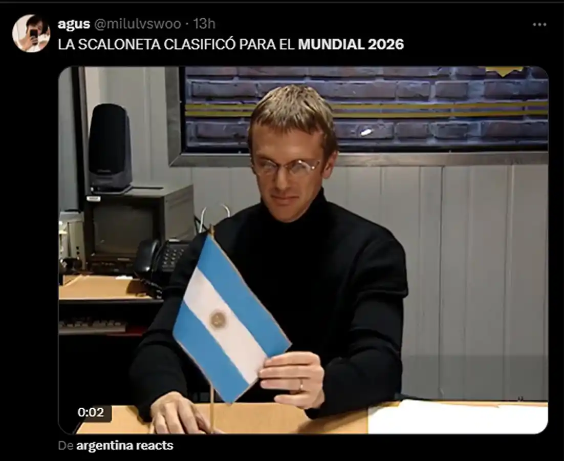 Argentina celebró la clasificación al Mundial 2026 con memes en las redes