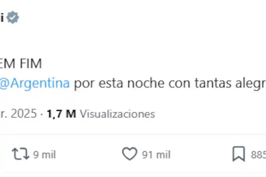 Javier Milei se burló de Neymar después de la goleada de la Selección a Brasil: Con lo que le gusta la joda
