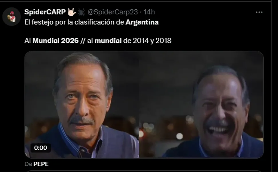 Argentina celebró la clasificación al Mundial 2026 con memes en las redes