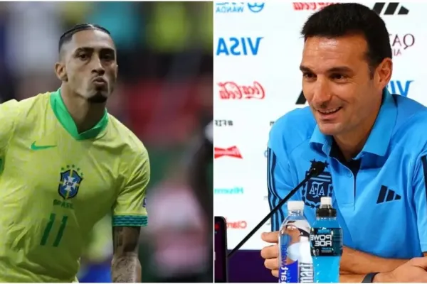 El gran gesto de Scaloni con Raphinha en el triunfo de la Selección Argentina sobre Brasil