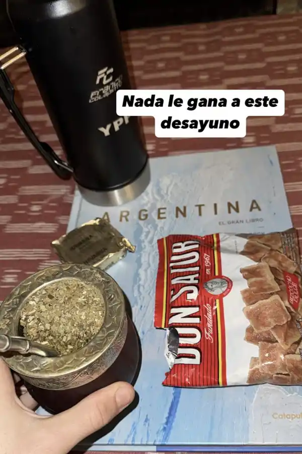 Colapinto mostró su particular desayuno favorito y sorprendió a los fanáticos de la Fórmula 1: “Nada le gana”