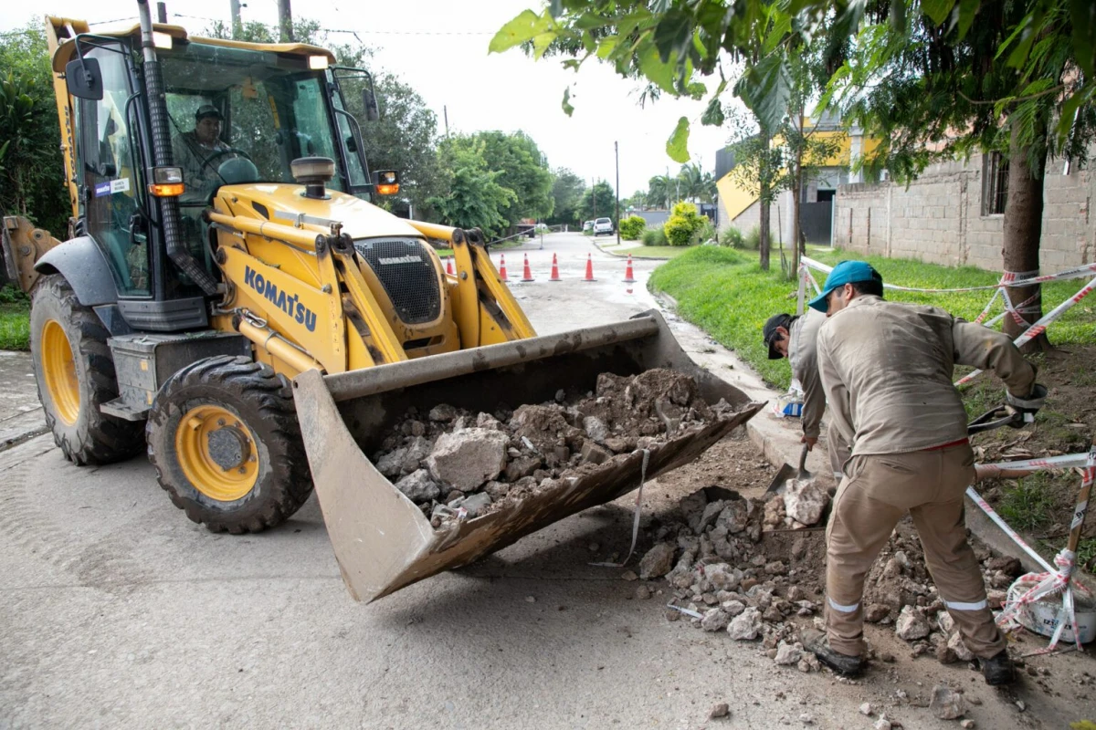 Yerba Buena: reparación de calzada en calle Córdoba