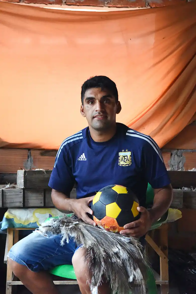 Juan disfruta de sus dos pasiones. 