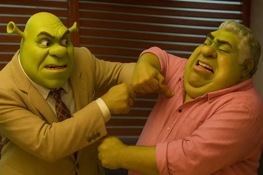 Estilo Shrek.