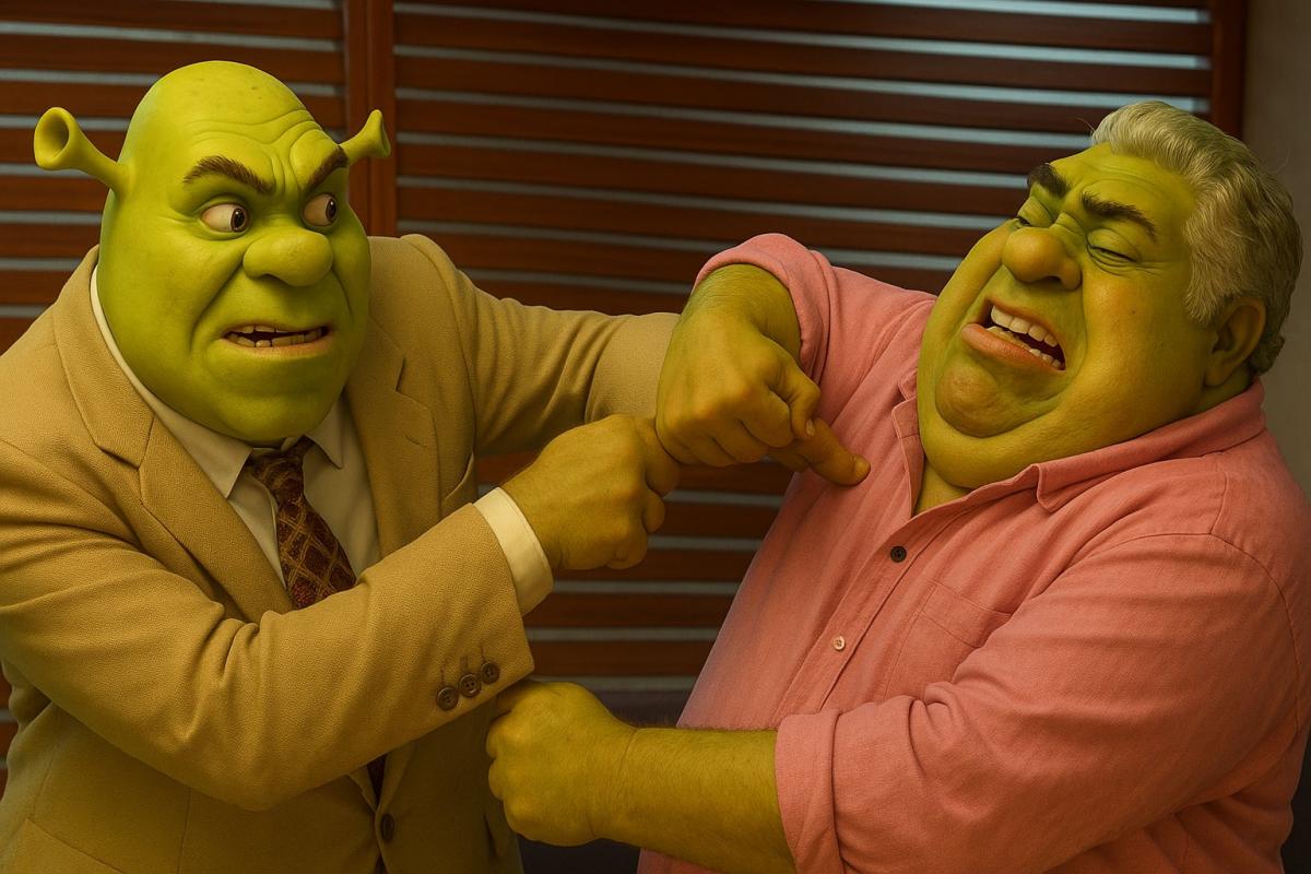 Estilo Shrek.