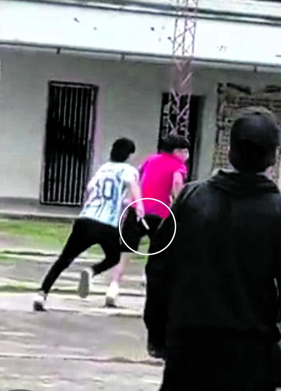 Nada más y nada menos que una cuchillada