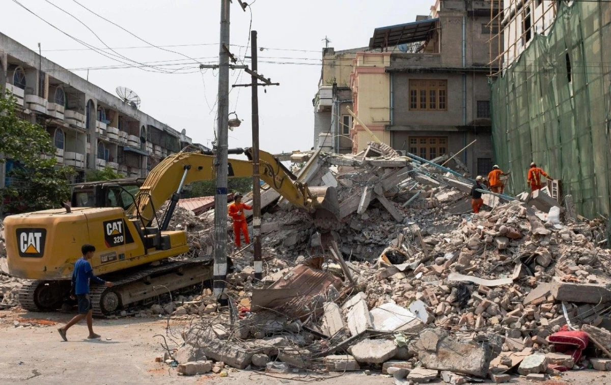 Operaciones de rescate en Myanmar. FOTO TOMADA DE vaticannews.va