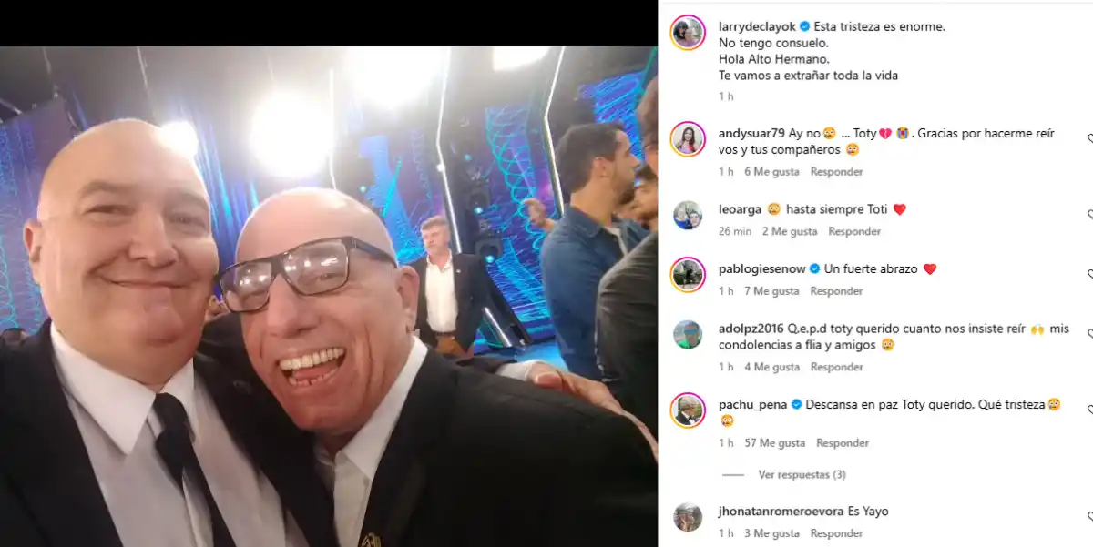 Murió el reconocido actor y humorista Toti Ciliberto