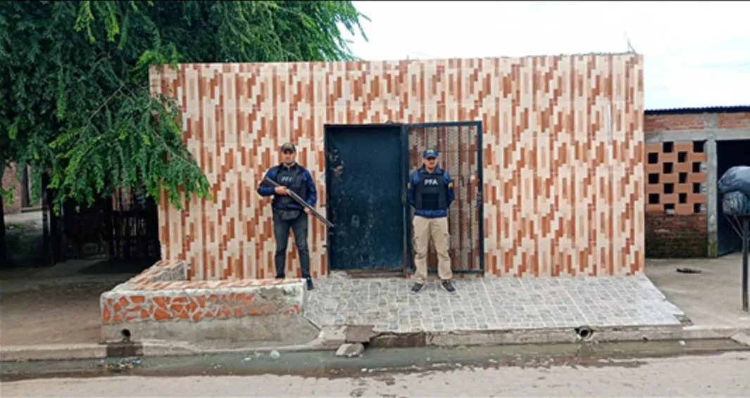 Allanamiento en una vivienda, en Alderetes. 