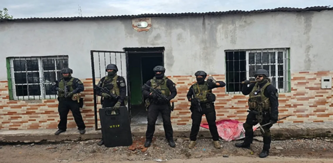 Operativo de la Policía Federal. 