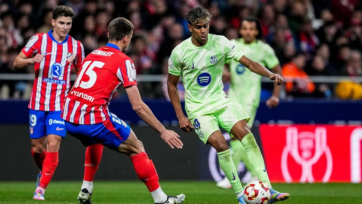 Así fue la espectacular asistencia de Lamine Yamal en el triunfo de Barcelona sobre Atlético de Madrid por la Copa del Rey