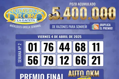 Los Números de Oro de LA GACETA del 4 de abril de 2025
