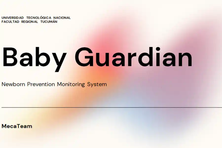 POWERPOINT. La presentación de Baby Guardian acompañó a las chicas a la instancia nacional del concurso Huawei ICT Competition 2024. / CAPTURA DE PANTALLA