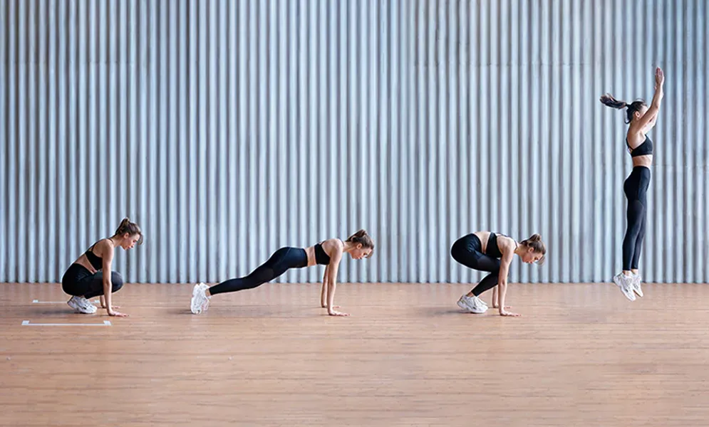 Burpees, un ejercicio completo con el que es fácil lesionarse