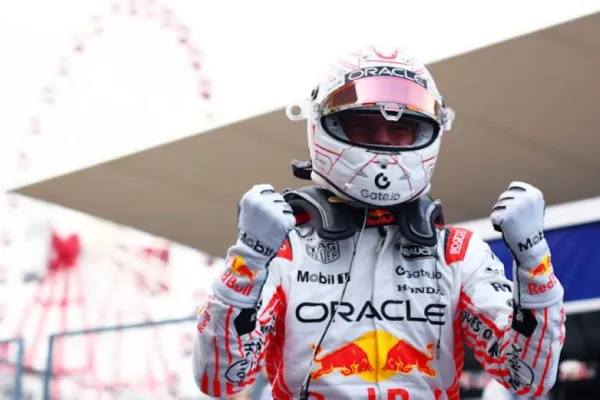 Al final de la clasificación, Verstappen hizo un giro veloz y sin fisuras para quedarse con la pole position en Japón
